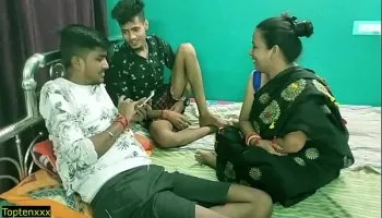 Burning Indian Housewife Shared Hardcore Friend Sex